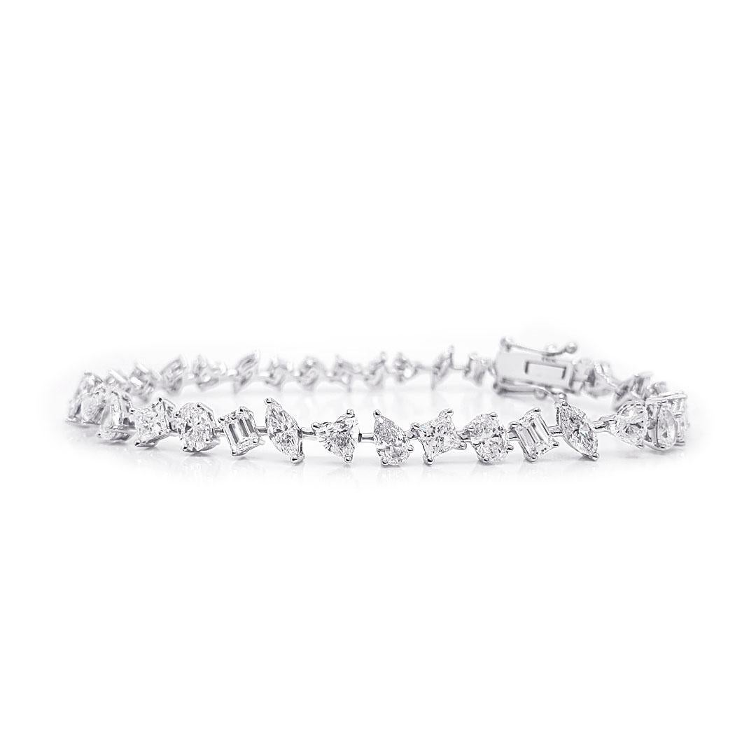 Charlotte Multi-Shape Fancy Diamond Tennis Bracelet 5.62 ctw – RW Fine  Jewelry